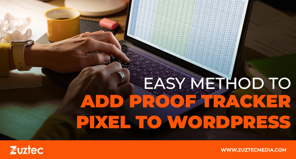 add proof tracker pixel to wordpress