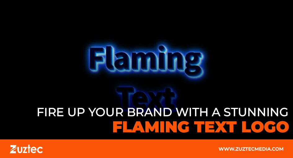 flaming text logo