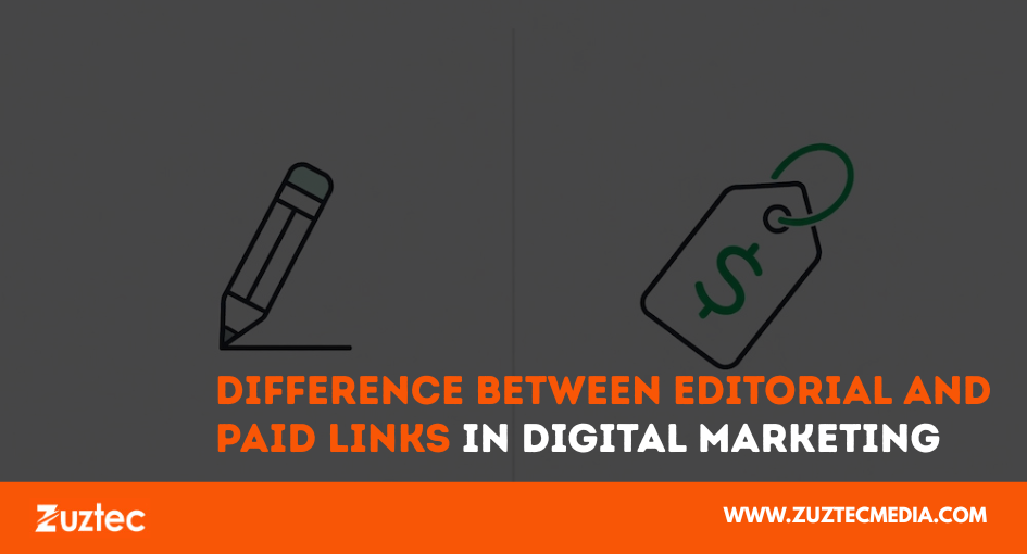 Difference between editorial and paid links